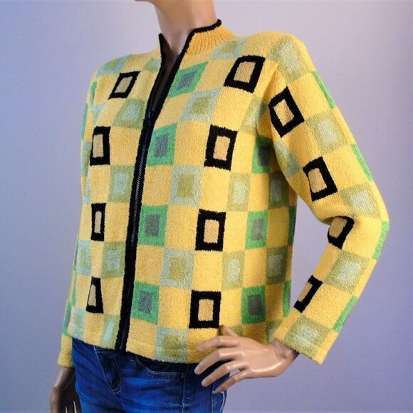 South Cotton Light Sweater Jacket Zip Up Cardigan - Picture 5 of 6